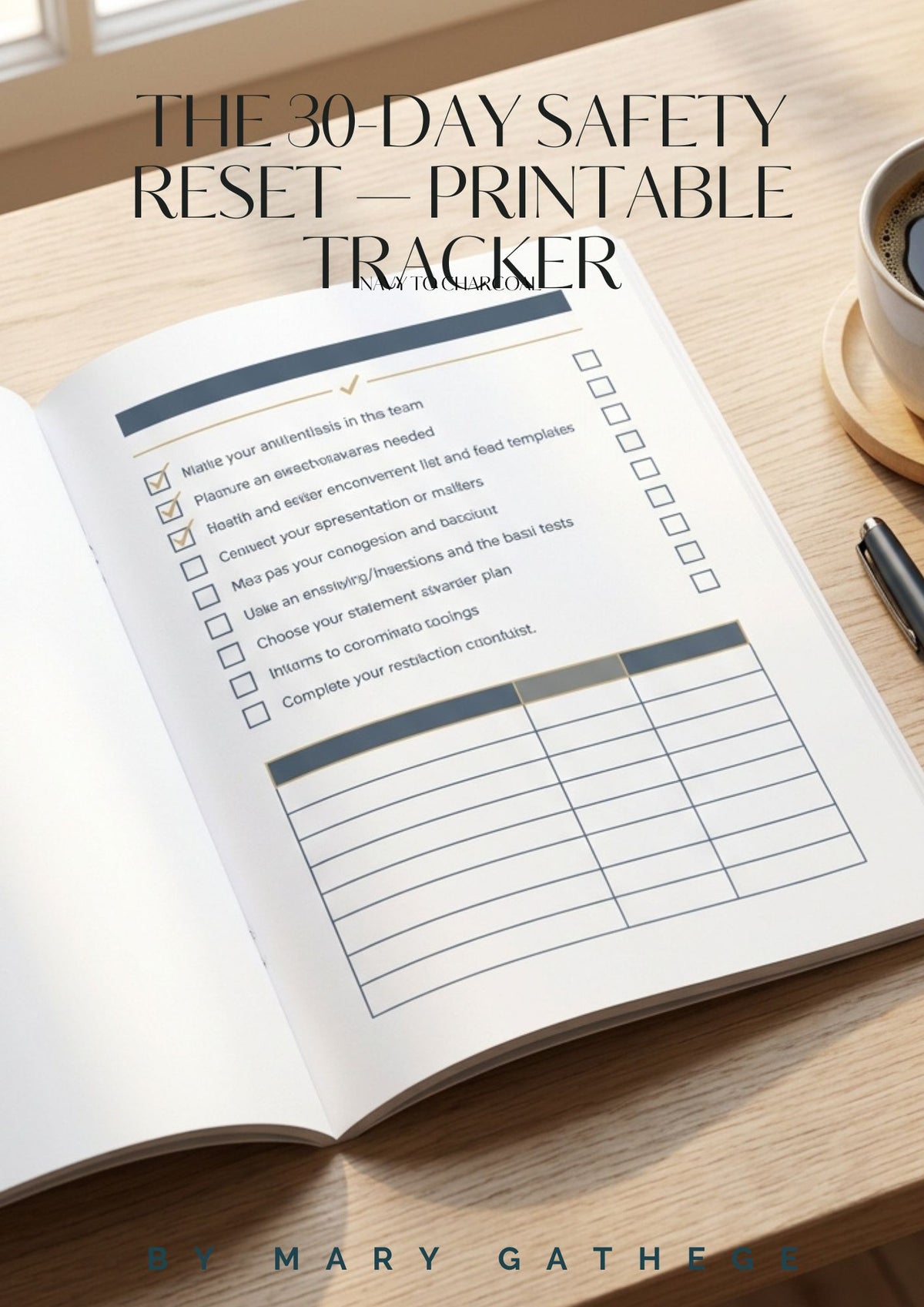 The 30-Day Safety Reset — Printable Tracker